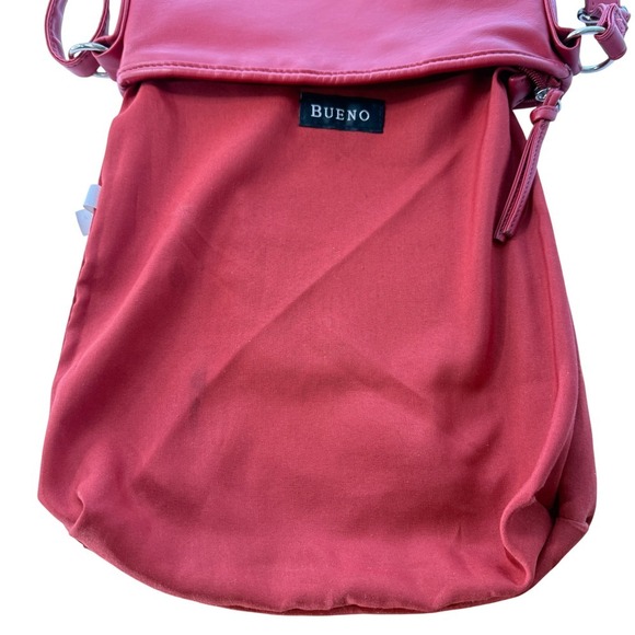 Bueno Crossbody Red Shoulder‎ Bag Purse Multi Zip - Picture 5 of 15